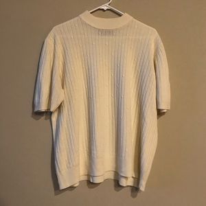 Sag Harbor Vintage Mock Neck Sweater Tee